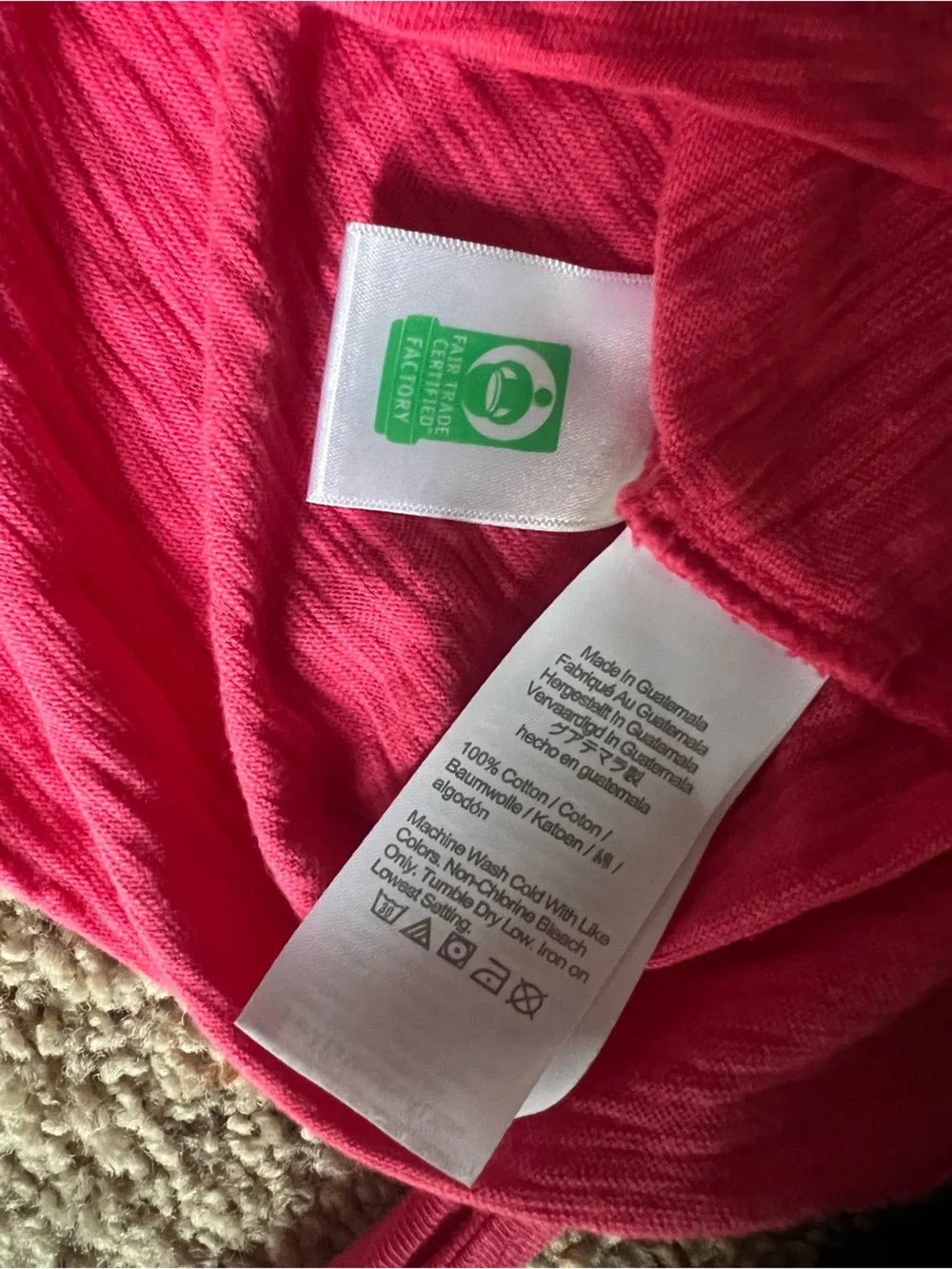 J. Crew Bright Pink casual tie waist dress
